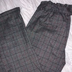 Hot Kiss plaid grey/red dress pant
